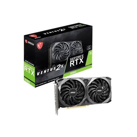 Imagem de Placa de Vídeo NVIDIA MSI GeForce RTX 3060 Ventus 12GB DDR6 192 Bits  912V397