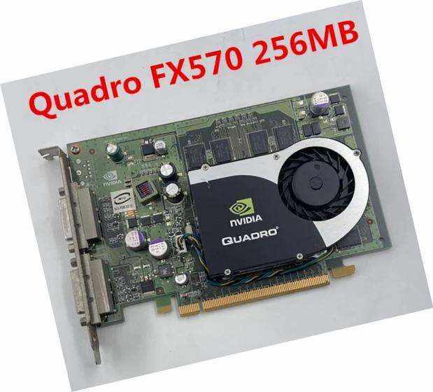 Placa de Video Quadro FX 570 256mb placa gráfica profissional nvidia