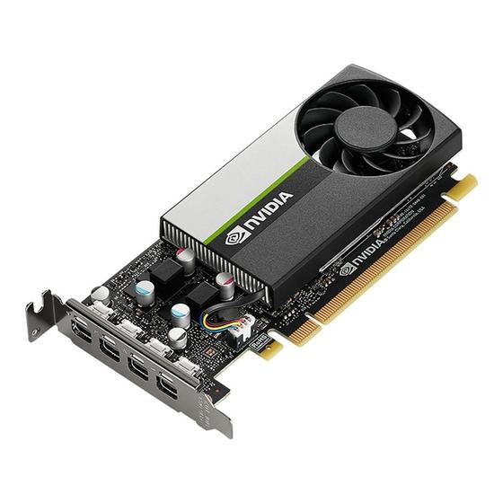 Imagem de Placa de Vídeo Quadro T1000 PNY NVIDIA, 8GB, GDDR6, PCIe 3.0 - VCNT10008GB-PB