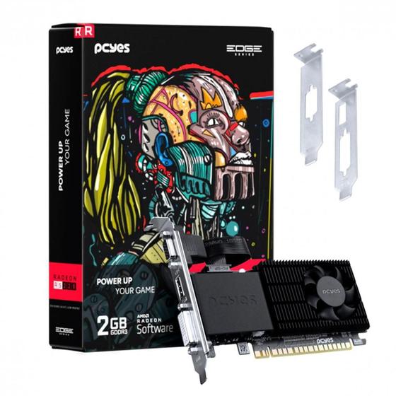 Imagem de Placa de Vídeo R5 220 PCYes Projeto Edge Low Profile, AMD Radeon 2GB, DDR3 - PPER5DR3LPBR