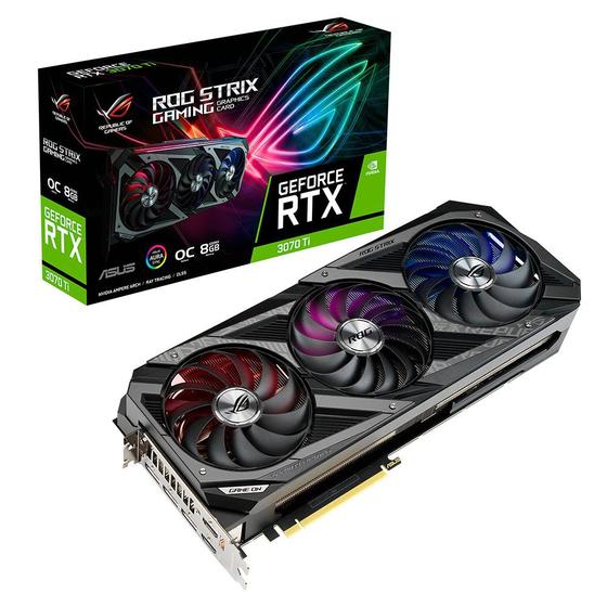 Placa de Vídeo Asus Rtx 3070 Rog Strix 8gb Ddr6 90yv0gw0-m0na00