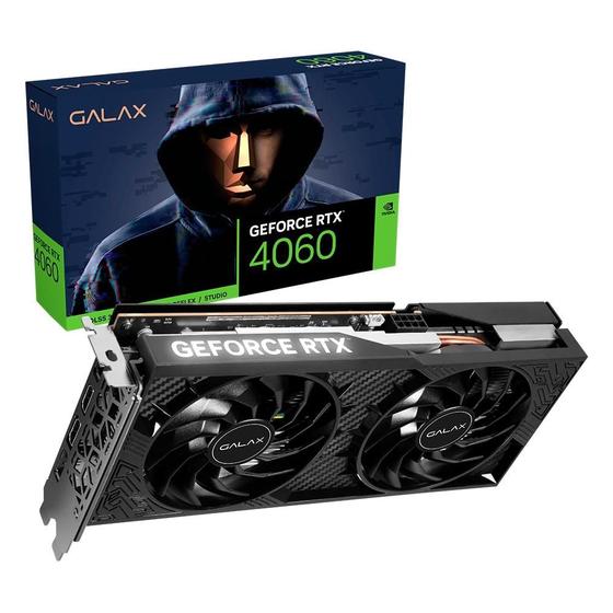 Placa de Vídeo RTX 4060 1-Click OC 2X TecLab Lite GALAX NVIDIA GeForce, 8GB GDDR6, G-SYNC, DLSS, Ray Tracing Imagem de Placa de Vídeo RTX 4060 1-Click OC 2X TecLab Lite GALAX NVIDIA GeForce, 8GB GDDR6, G-SYNC, DLSS, Ray Tracing