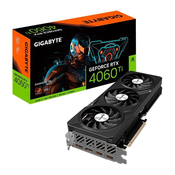Placa de Vídeo RTX 4060 Ti Gaming OC 8G Gigabyte NVIDIA Placa de Vídeo RTX 4060 Ti Gaming OC 8G Gigabyte NVIDIA