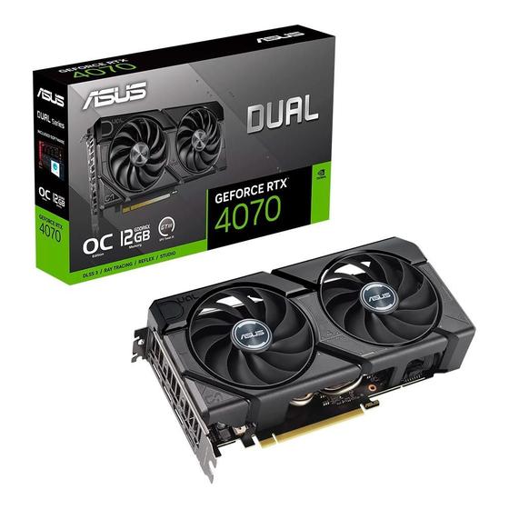 Placa de Vídeo RTX 4070 ASUS NVIDIA Dual 12G Evo OC, 12GB GDDR6X, DLSS3, Ray Tracing, G-Sync - 90YV0J15-M0NA00 Menor preço em Placa de Vídeo RTX 4070 ASUS NVIDIA Dual 12G Evo OC, 12GB GDDR6X, DLSS3, Ray Tracing, G-Sync - 90YV0J15-M0NA00
