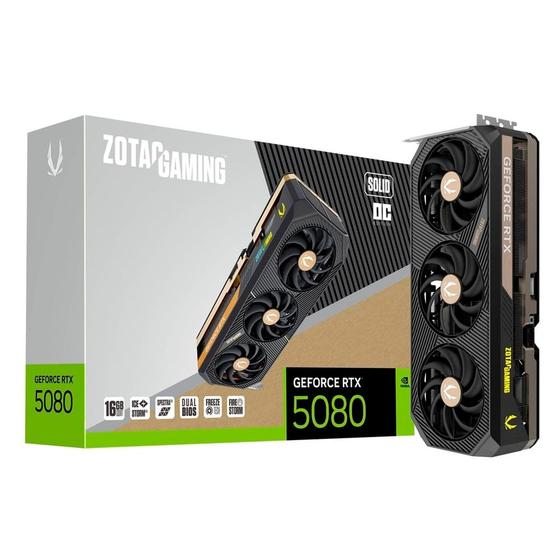 Imagem de Placa de Vídeo RTX 5080 16GB SOLID OC GDDR7 256BITS Zotac - ZT-B50800J-10P