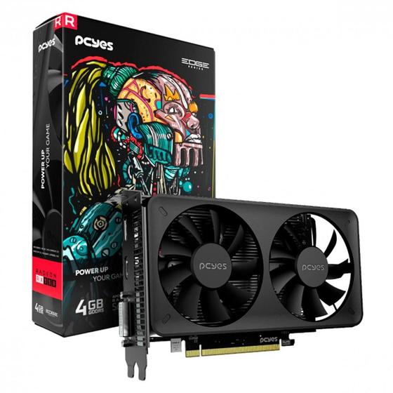 Imagem de Placa de Vídeo RX 550 AMD PCYes Dual Fan Projeto Edge, 4GB GDDR5, 128 BITS - PVEX5504GBDF