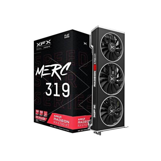 Placa De Vídeo Xfx Speedster Merc 319 Amd Radeon Rx 6700 Xt Preta 67Xtytbdp Com Menor preço em Placa De Vídeo Xfx Speedster Merc 319 Amd Radeon Rx 6700 Xt Preta 67Xtytbdp Com