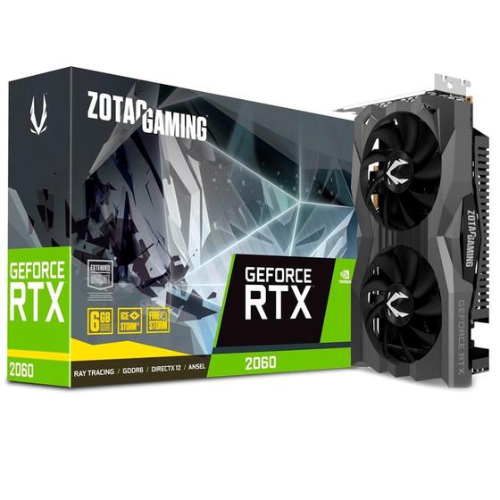 Imagem de Placa de Vídeo Zotac Gaming NVIDIA GeForce RTX 2060, 6GB, GDDR6 - ZT-T20600H-10M