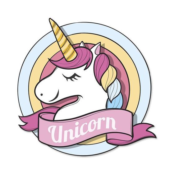 Imagem de Placa Decorativa 20x20 - Unicornio