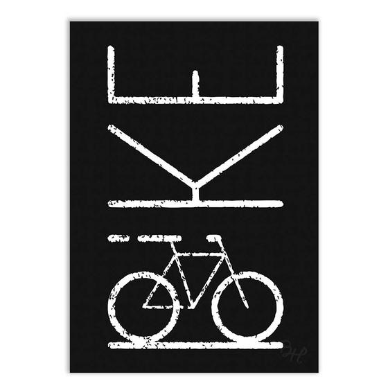 Imagem de Placa Decorativa A3 Bike Bicicleta Ciclismo Esporte