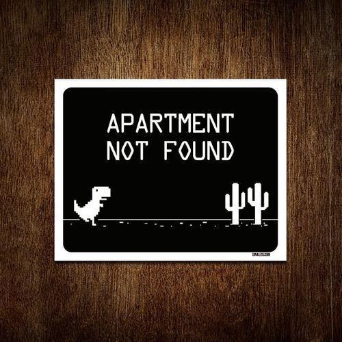 Imagem de Placa Decorativa - Apartament Not Found 18X23