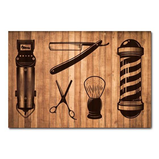 Placa Decorativa - Barber Shop - Barbearia - 0825plmk Menor preço em Placa Decorativa - Barber Shop - Barbearia - 0825plmk