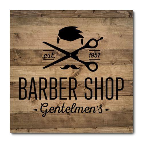 Imagem de Placa Decorativa - Barber Shop - Barbearia - 1446plmk