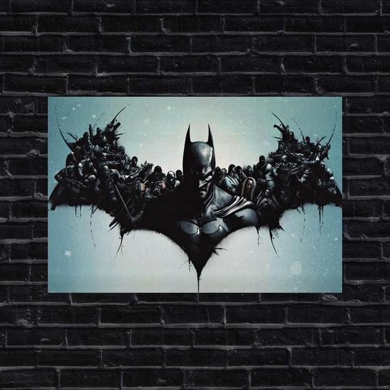 Imagem de Placa Decorativa Batman Logo Wallpaper