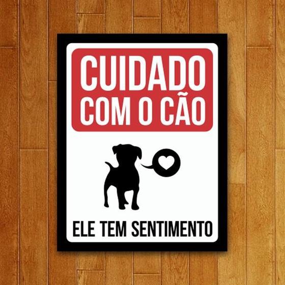 Imagem de Placa Decorativa - Cão Com Sentimentos