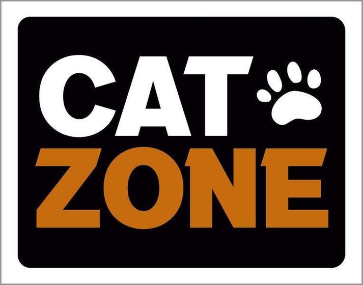 Imagem de Placa Decorativa Cat Zone Patinha 18X23