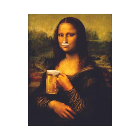 Imagem de Placa Decorativa Churrasco Mona Lisa Chopp