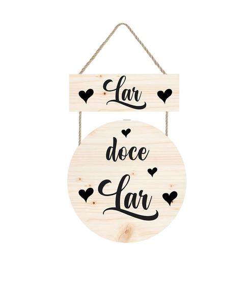 Imagem de Placa decorativa com frase  Lar doce Lar PL232