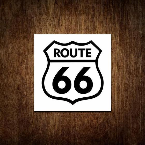 Imagem de Placa Decorativa De Carro - Route 66 Rota 66 (36X36)