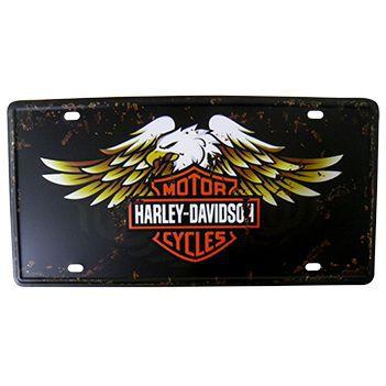 Imagem de Placa Decorativa de Metal Alto-Relevo Vintage Retro Harley Davidson (93172)