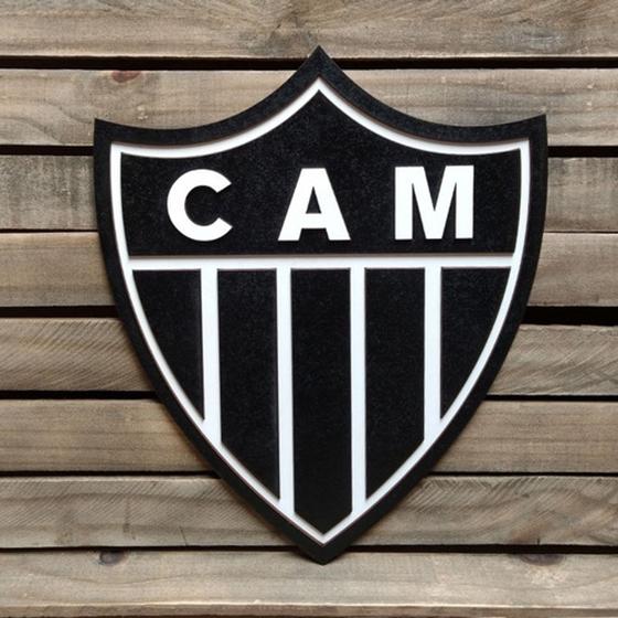Imagem de Placa Decorativa Em Alto Relevo Time Atlético Mineiro 44 Cm