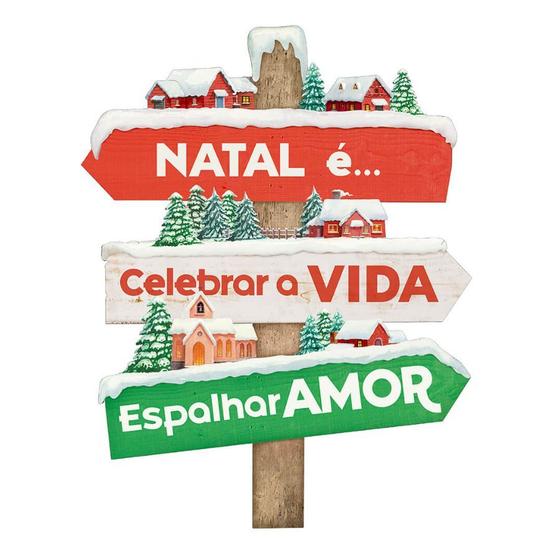 Imagem de Placa Decorativa em MDF - Decor Home Natal - Natal é Celebrar - DHN-034 - LitoArte Rizzo Confeitaria