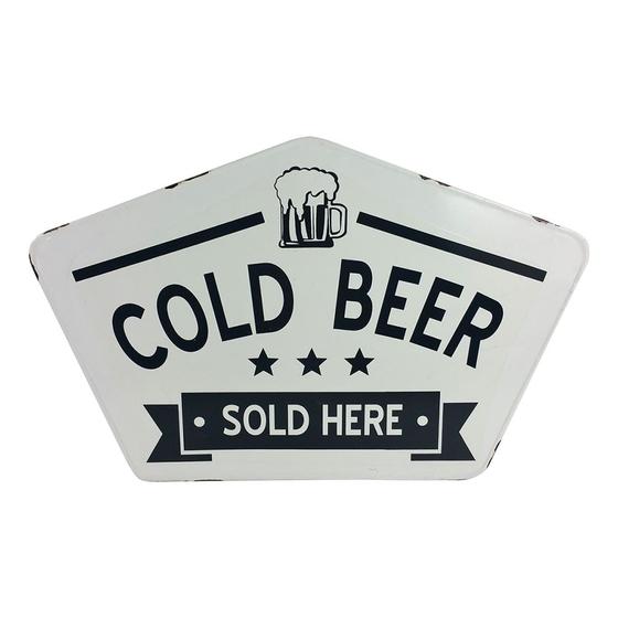 Imagem de Placa Decorativa Em Metal Cold Beer