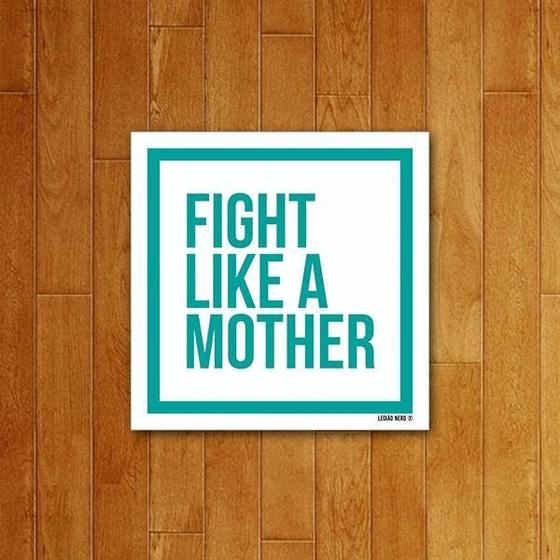 Imagem de Placa Decorativa Fight Like A Mother