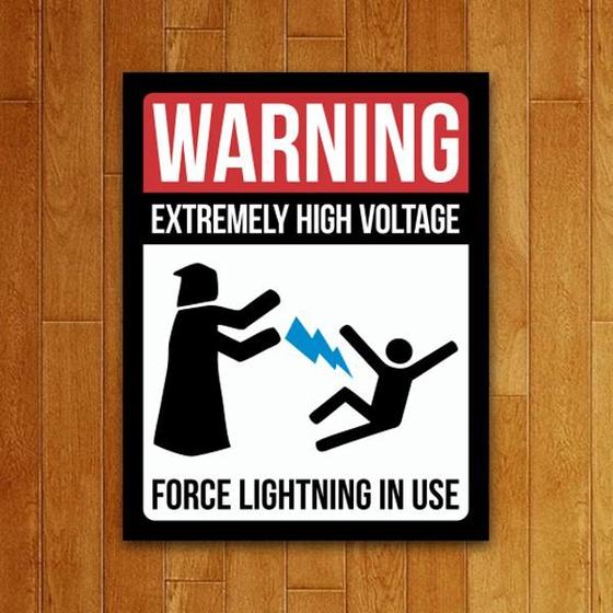 Imagem de Placa Decorativa - Force Lightning