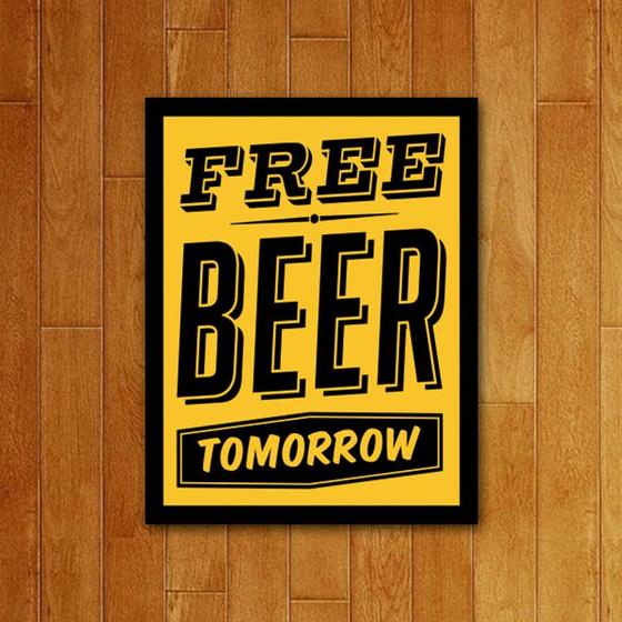 Imagem de Placa Decorativa - Free Beer Cerveja