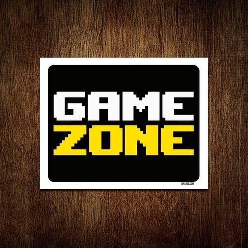 Imagem de Placa Decorativa - Game Zone 36x46