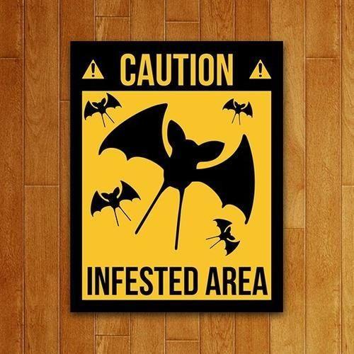 Imagem de Placa Decorativa Games Gamer - Infested Area (27X35)