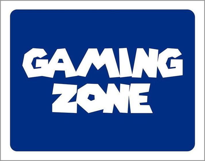 Imagem de Placa Decorativa - Gaming Zone ul 18X23