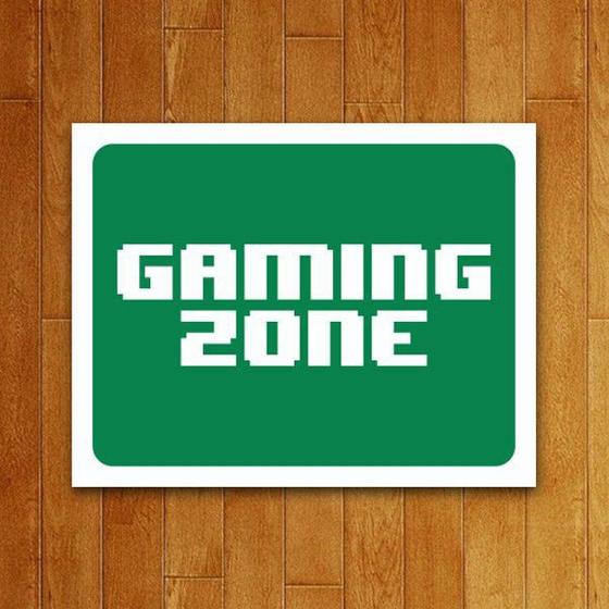 Imagem de Placa Decorativa Gaming Zone (v2)