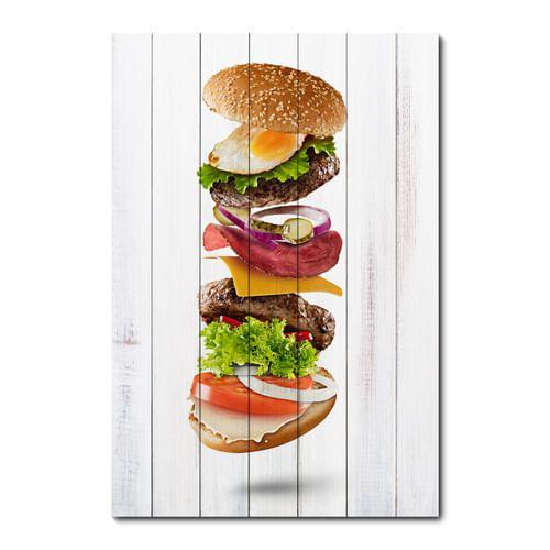 Placa Decorativa - Hambúrguer - 2157plmk - Allodi Imagem de Placa Decorativa - Hambúrguer - 2157plmk