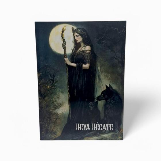 Imagem de Placa Decorativa Heya Hécate Mdf com Fita Dupla Face 27 cm