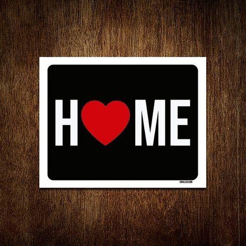 Imagem de Placa Decorativa - Home 18x23