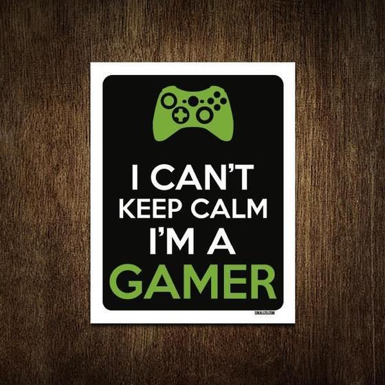 Imagem de Placa Decorativa - I Can'T Keep Calm Gamer Xb 18X23