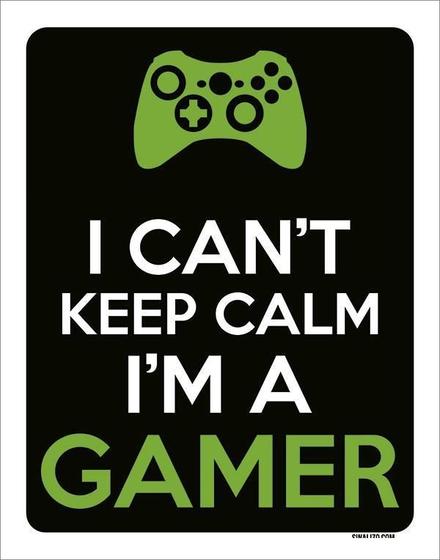 Imagem de Placa Decorativa - I Can'T Keep Calm Gamer Xb 18X23