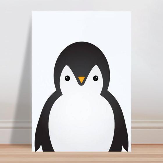 Imagem de Placa decorativa infantil cozinha pinguim