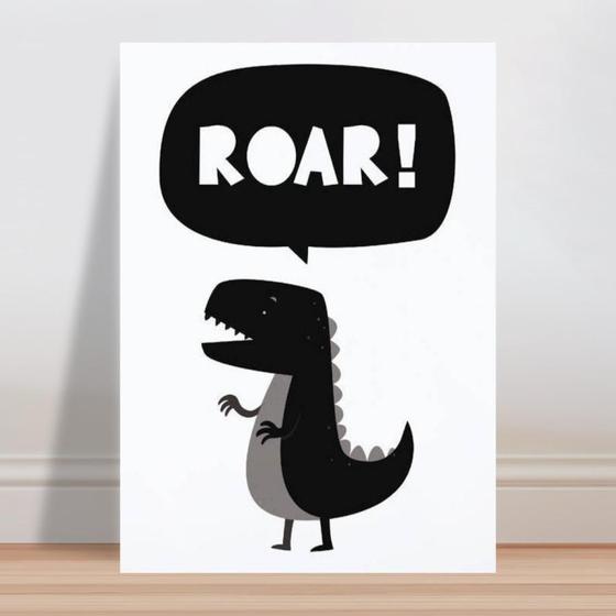 Imagem de Placa decorativa infantil Dinossauro T-Rex