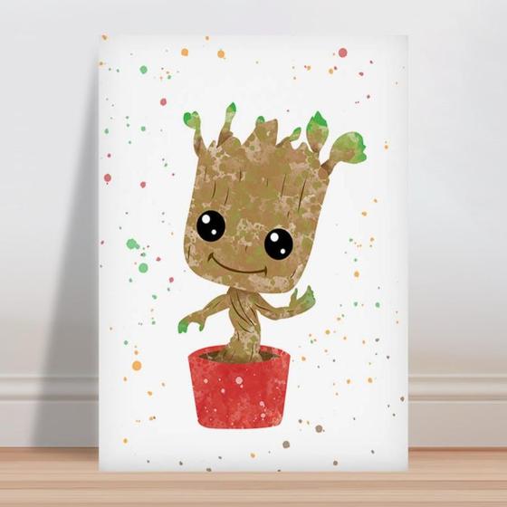 Imagem de Placa decorativa infantil Groot Guardiões da Galáxia