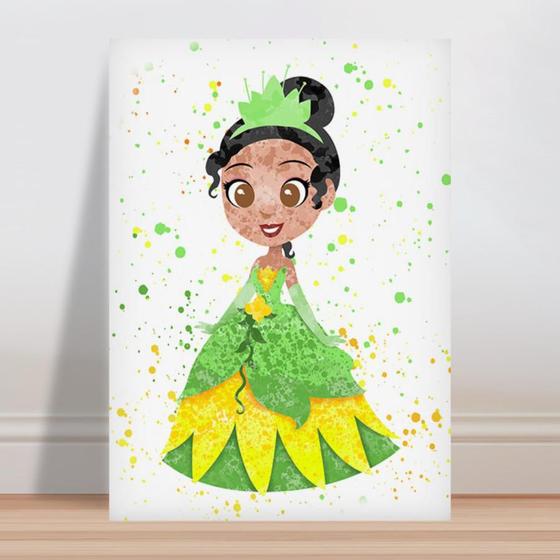 Imagem de Placa decorativa infantil Princesa da kids Tiana