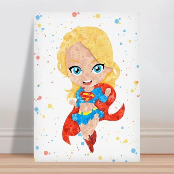 Imagem de Placa decorativa infantil Super Heroína Super Girl