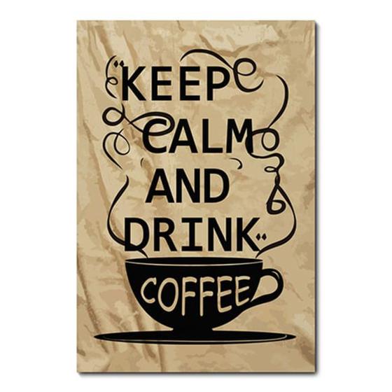 Imagem de Placa Decorativa - Keep Calm and Drink Coffee - 0674plmk