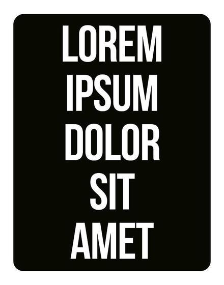 Imagem de Placa Decorativa - Lorem Ipsum Dolor Sit Amet 27X35