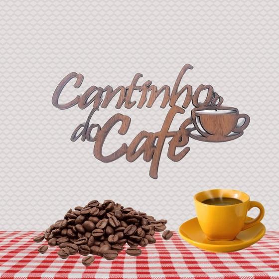 Placa Decorativa Madeira Cantinho Do Café Mdf Decoração Menor preço em Placa Decorativa Madeira Cantinho Do Café Mdf Decoração