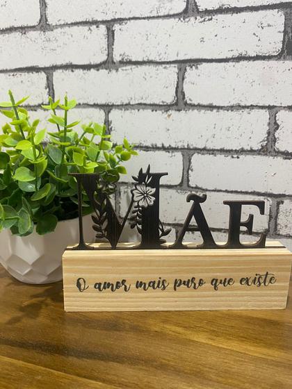 Placa Decorativa Mãe, Decoração Dia das Mães Menor preço em Placa Decorativa Mãe, Decoração Dia das Mães