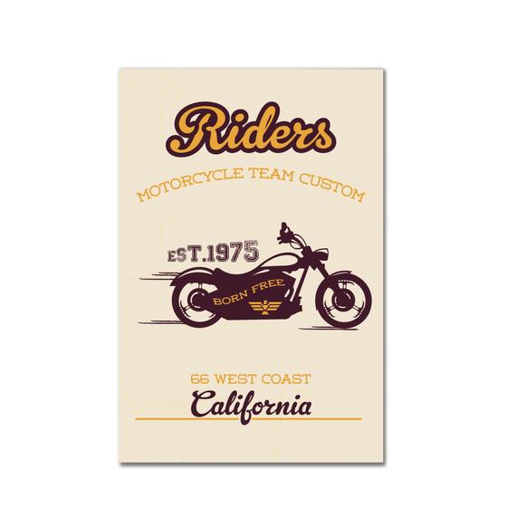 Imagem de Placa Decorativa MDF Vintage Moto Riders