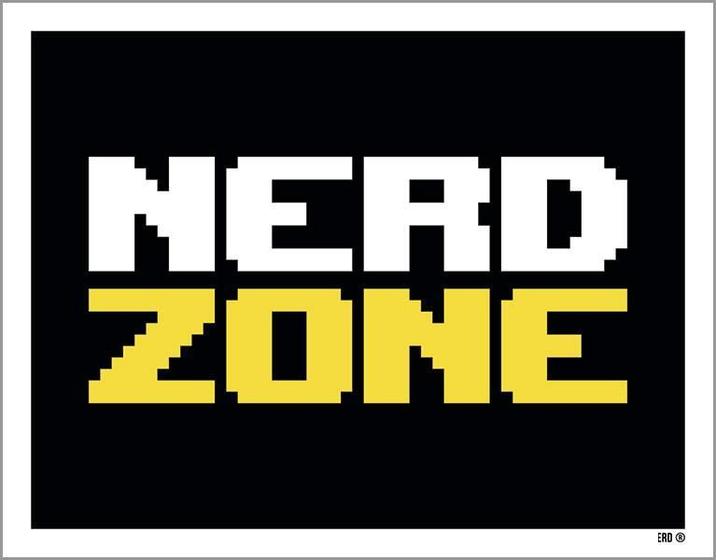 Imagem de Placa Decorativa - Nerd Zone 18X23